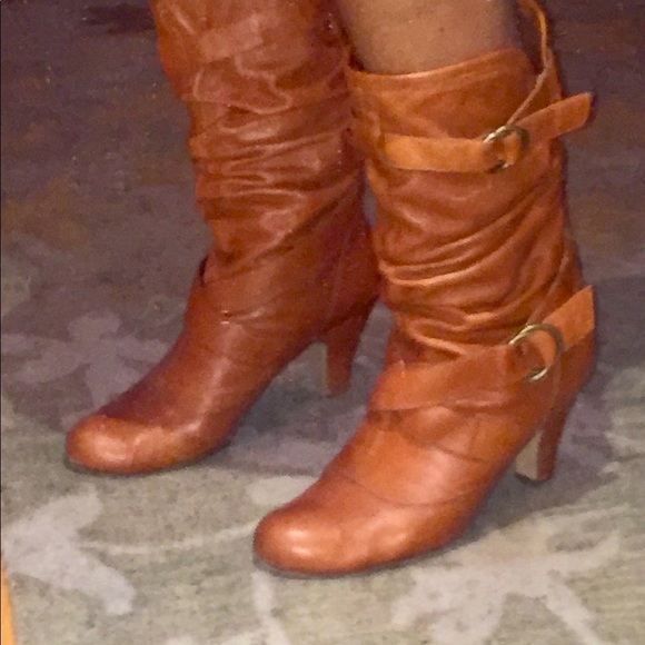 Steve Madden Brown leather mid calf boot - Picture 8 of 14